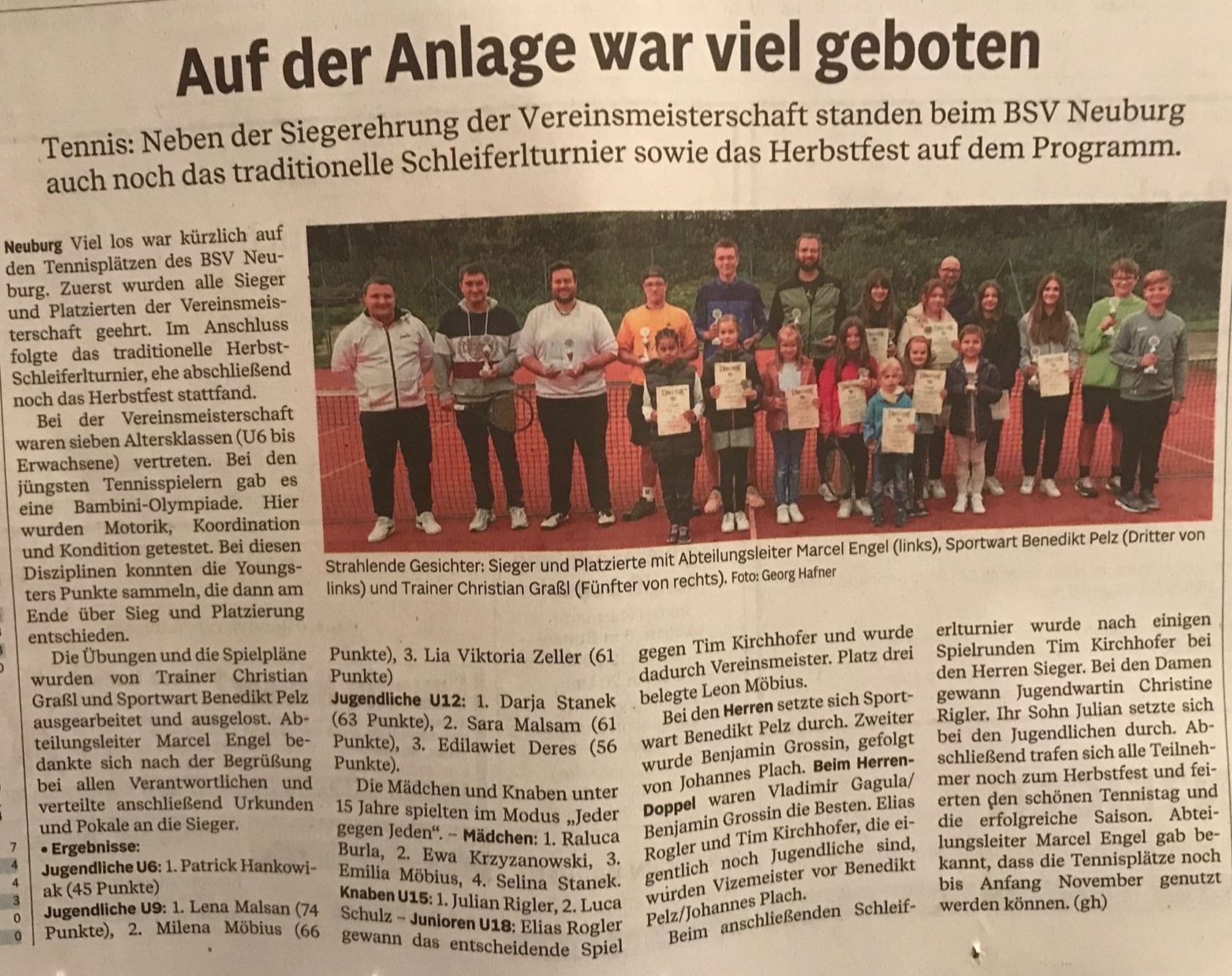 2022 10 18 Zeitungsbericht VM Schleiferlturnier