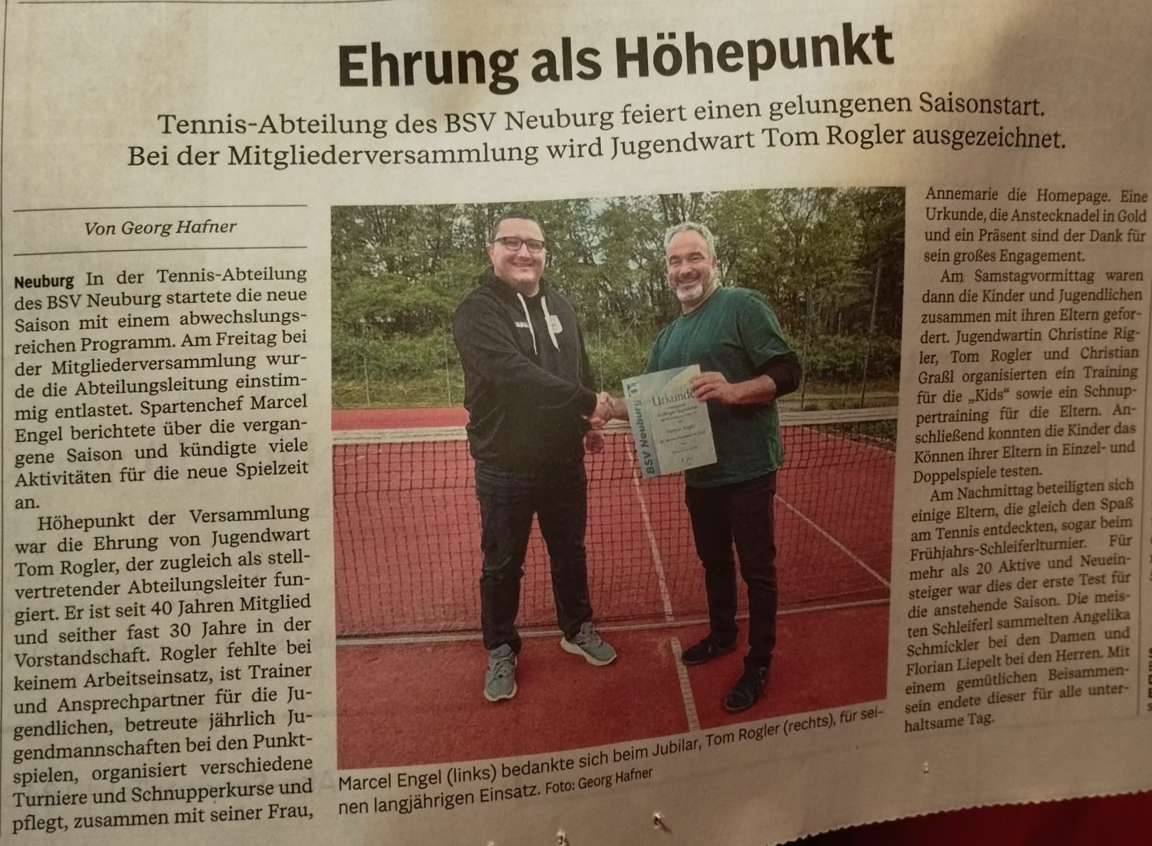 2024 05 02 Zeitungsbericht Saisonstart